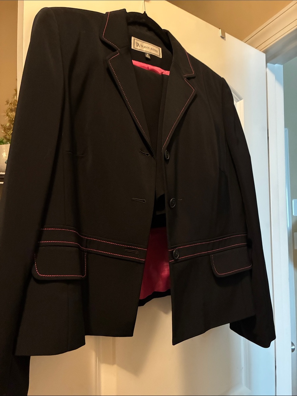 Travis Ayers Black Skirt Suit